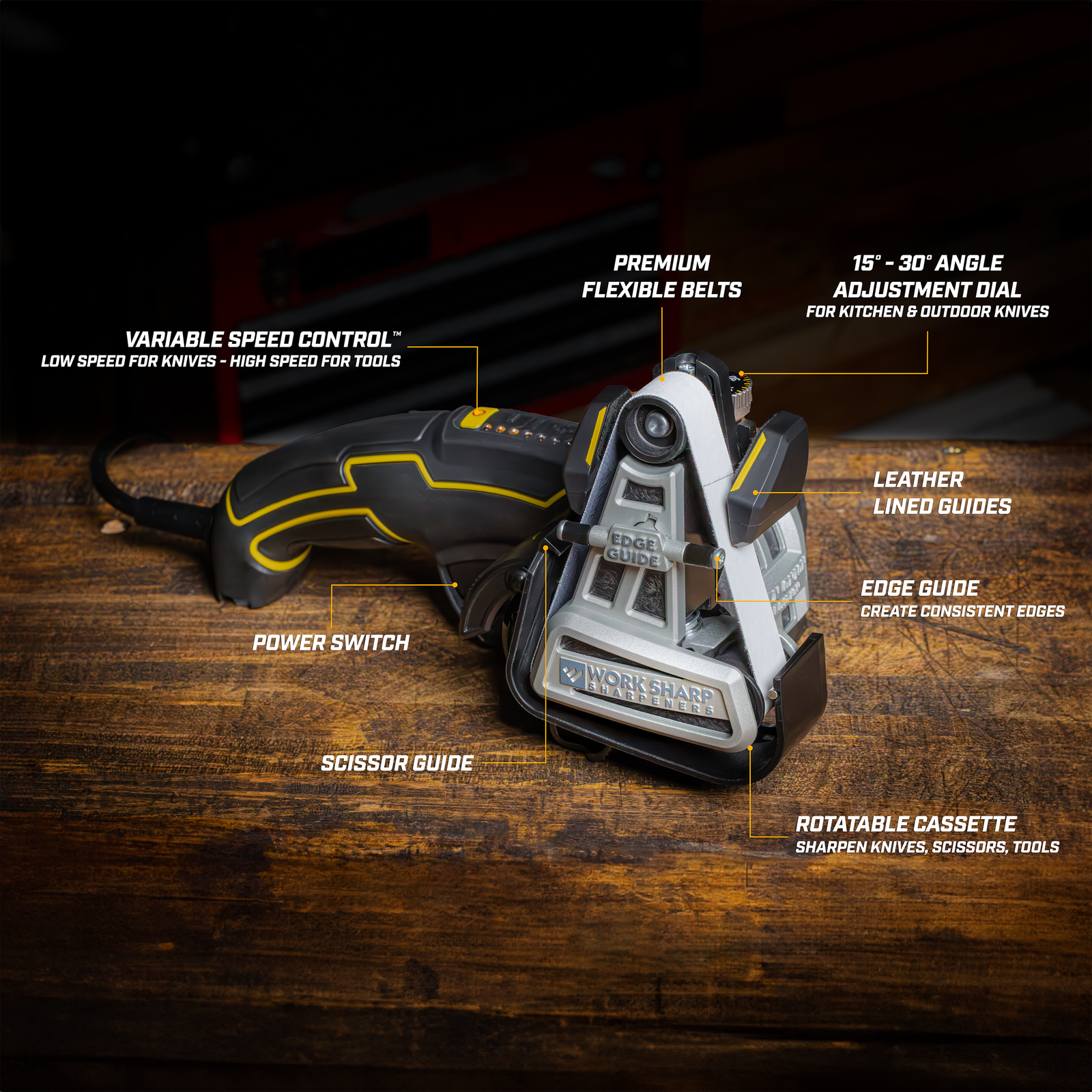 Work Sharp Ken Onion Edition Knife & Tool Sharpener Mk.2™ elektrinis galąstuvas